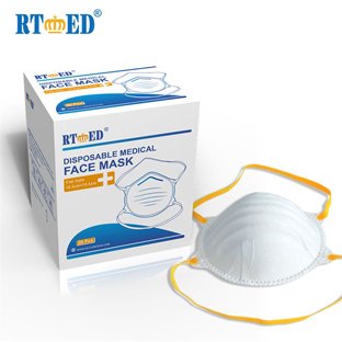 Cup type disposable medical Mask 4-ply head loop