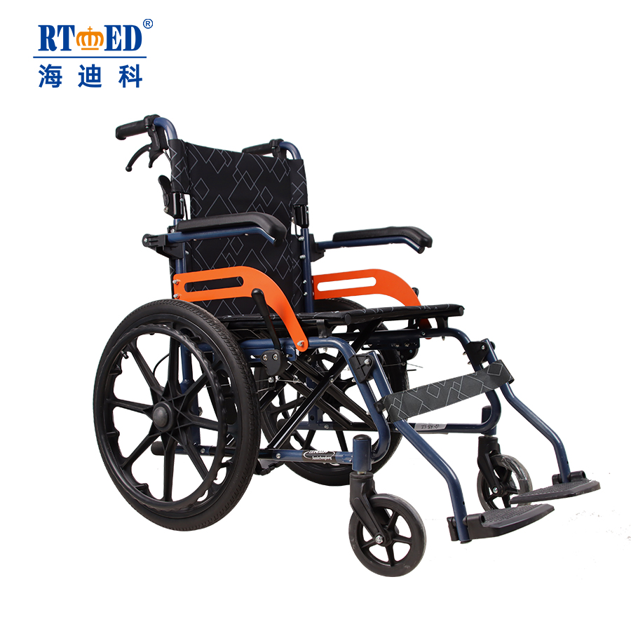 Manual folding wheelchair