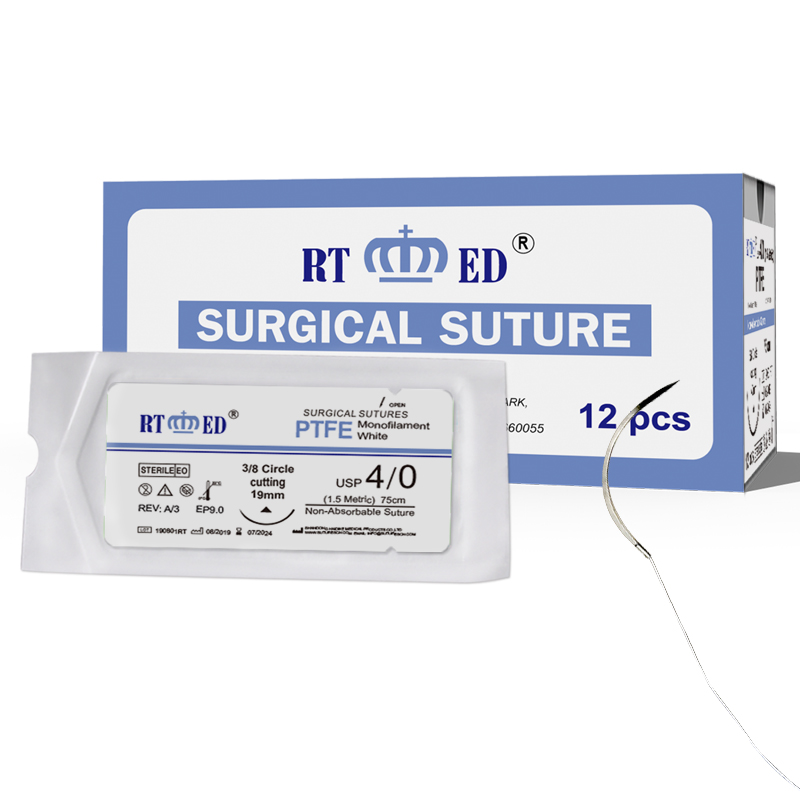 PTFE non-absorbable surgical suture needles