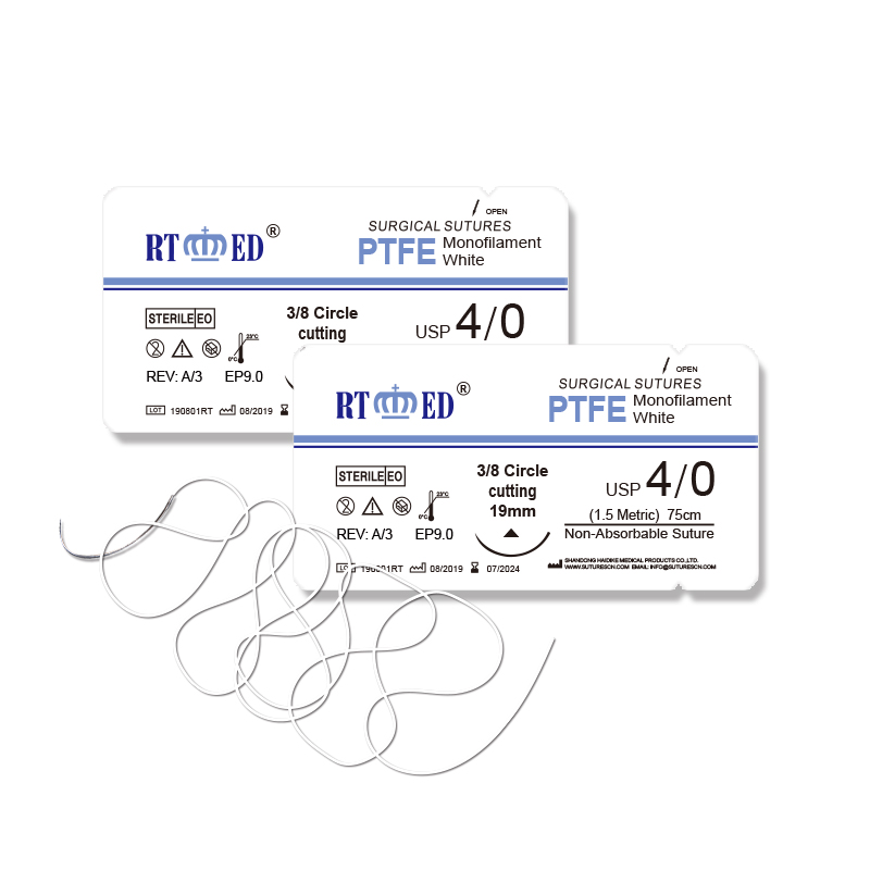 PTFE non-absorbable surgical suture needles