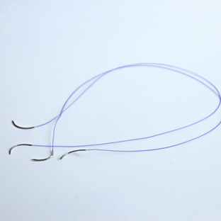 Absorbable knotfree barb suture