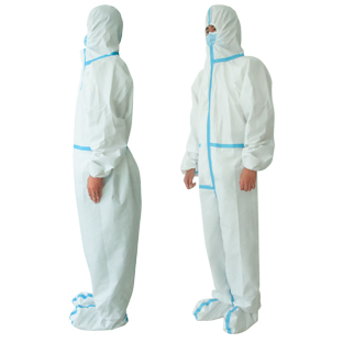 Medical protective clothing with shoe covers
